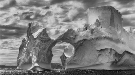 Sebastião salgado black and white clouds icebergs monochrome wallpaper