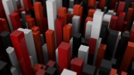 Abstract 3d render bars wallpaper