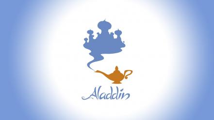 Aladdin disney company digital art lamps minimalistic wallpaper