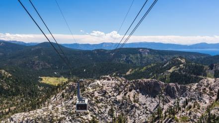 Alps hdr photography cable cars landscapes mountains wallpaper