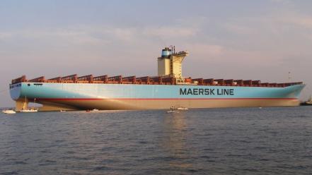 Boats emma maersk cargo ship wallpaper