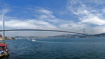 Bosphorus bridge istanbul turkey cities cityscapes wallpaper