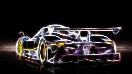 Cars fractalius digital art wallpaper