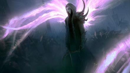 Fantasy art diablo iii archangel malthael wallpaper