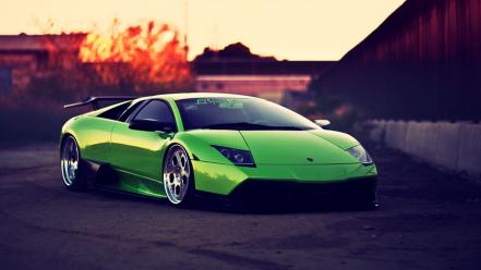 Green lamborghini murcielago wallpaper