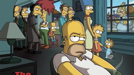 Homer simpson tv series the simpsons bart cartoons wallpaper