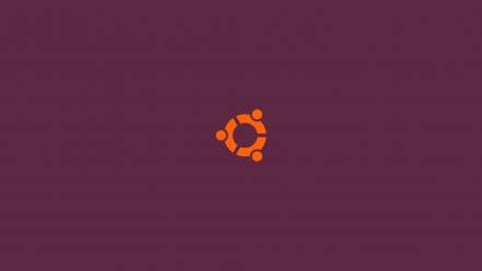 Linux ubuntu purple logos simple background wallpaper
