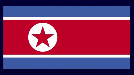 North korea flags nations wallpaper