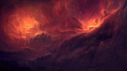 Outer space stars galaxies nebulae post tyler young wallpaper