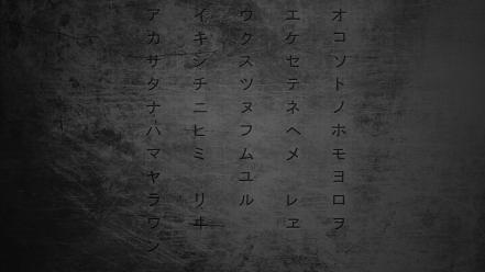 Typography katakana wallpaper