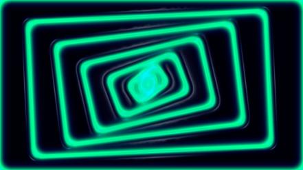 Abstract neon lights bright simple perspective wallpaper