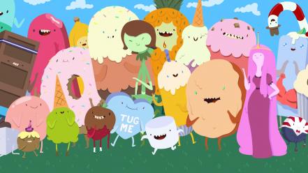 Adventure time candies wallpaper