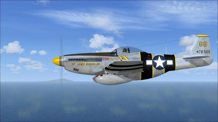 Aircraft p-51 mustang fighter wallpaper
