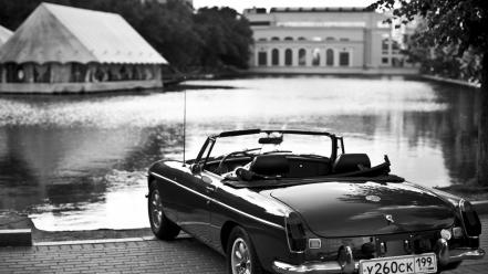 Black and white cars oldschool wallpaper