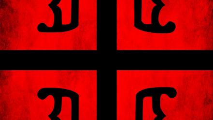 Black red flags serbia serbian cross coulor wallpaper