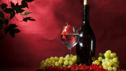 Fruits grapes wine wallpaper