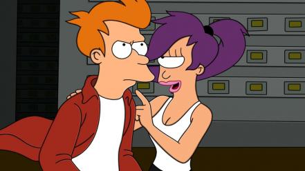 Futurama turanga leela phillip j. fry wallpaper