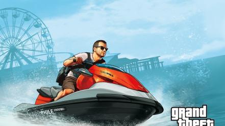 Grand theft auto rockstar games jetski gta v wallpaper