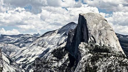 Mountains yosemite national park half dome wallpaper