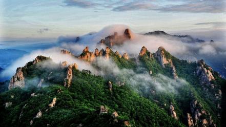 National park south korea mountains nature wallpaper