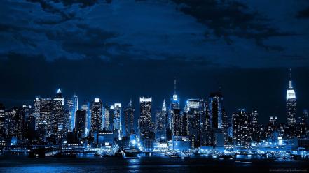 Night lights new york city cities neon wallpaper