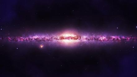 Outer space stars galaxies milky way wallpaper