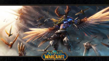 Owls druid blizzard entertainment malfurion stormrage game wallpaper