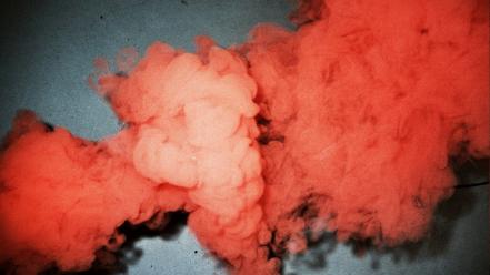 Red smoke colored colors wallpaper