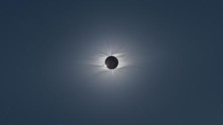 Sun outer space eclipse solar wallpaper