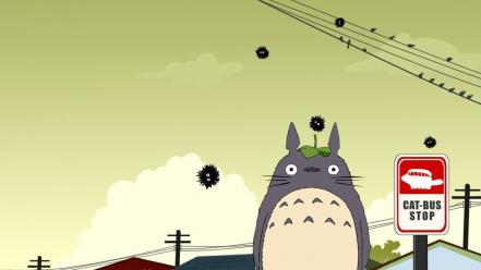 Totoro the cat returns wallpaper