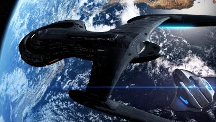 Trek planets earth spaceships science fiction sci-fi wallpaper