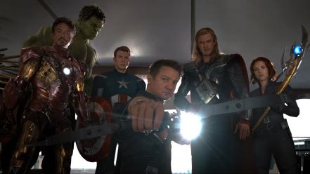 Avengers (movie) bow (weapon) movie stills sceptres wallpaper