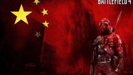 Battlefield 4 china gas masks red wallpaper