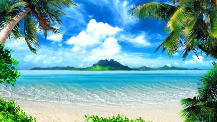 Beaches holidays resort sea wallpaper