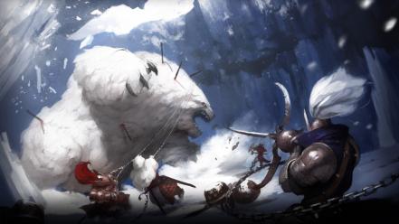 Giant fantasy art polar wallpaper