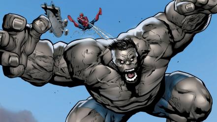 Hulk (comic character) comics spider-man wallpaper