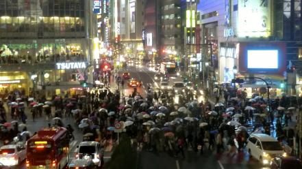 Japan shibuya cities cityscapes crossing wallpaper