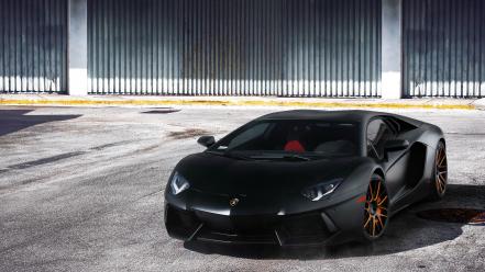 Lamborghini aventador black cars exotic wallpaper