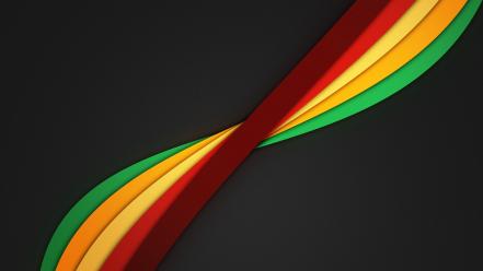 Minimalistic rainbows dark background color spectrum twisted clean wallpaper