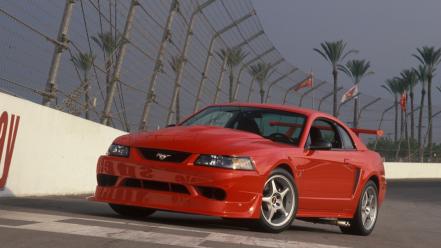 Mustang svt cobra r front angle view wallpaper