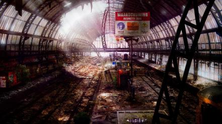 Station amsterdam abandoned city roy korpel wallpaper