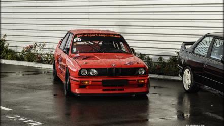 Bmw m3 e30 black rain red wallpaper