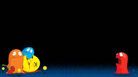 Cartoons pac-man colors wallpaper