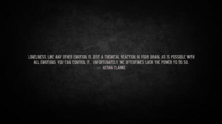 Dark text quotes simple background loneliness emotions wallpaper