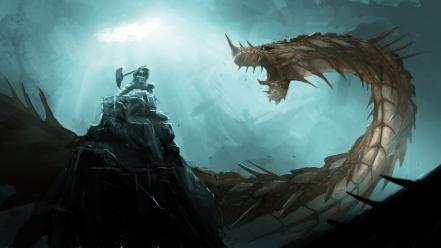 Fight fantasy art armor creatures artwork warriors wallpaper