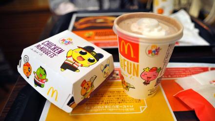 Food mcdonalds hamburgers milkshakes fastfood wallpaper