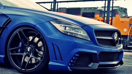 Mercedes benz cls 63 automobile blue cars wallpaper