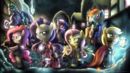 My little pony ponies avengers wallpaper