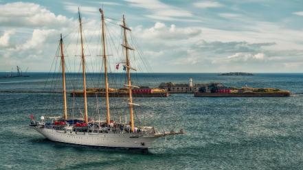 Ships yachts sea wallpaper