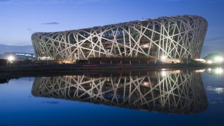 Stadium beijing national birds nest wallpaper